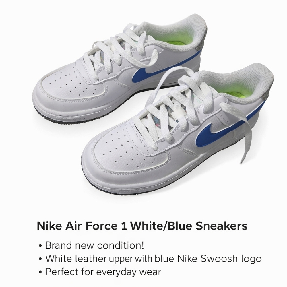 Nike Kids Sneakers White and Blue